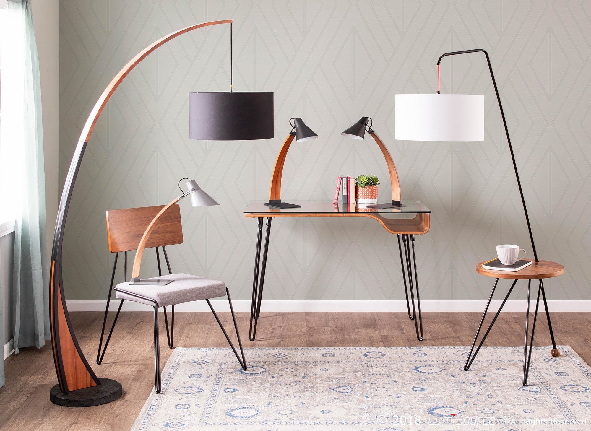 Avery Walnut Writing Desk 23 x 45"