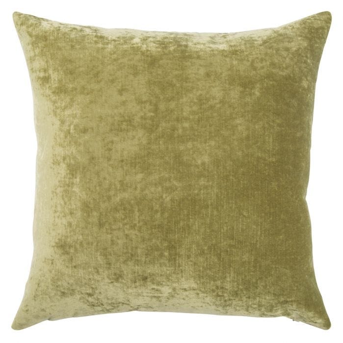 Luxe Ecru Olive - Throw Pillows - - Greathouse