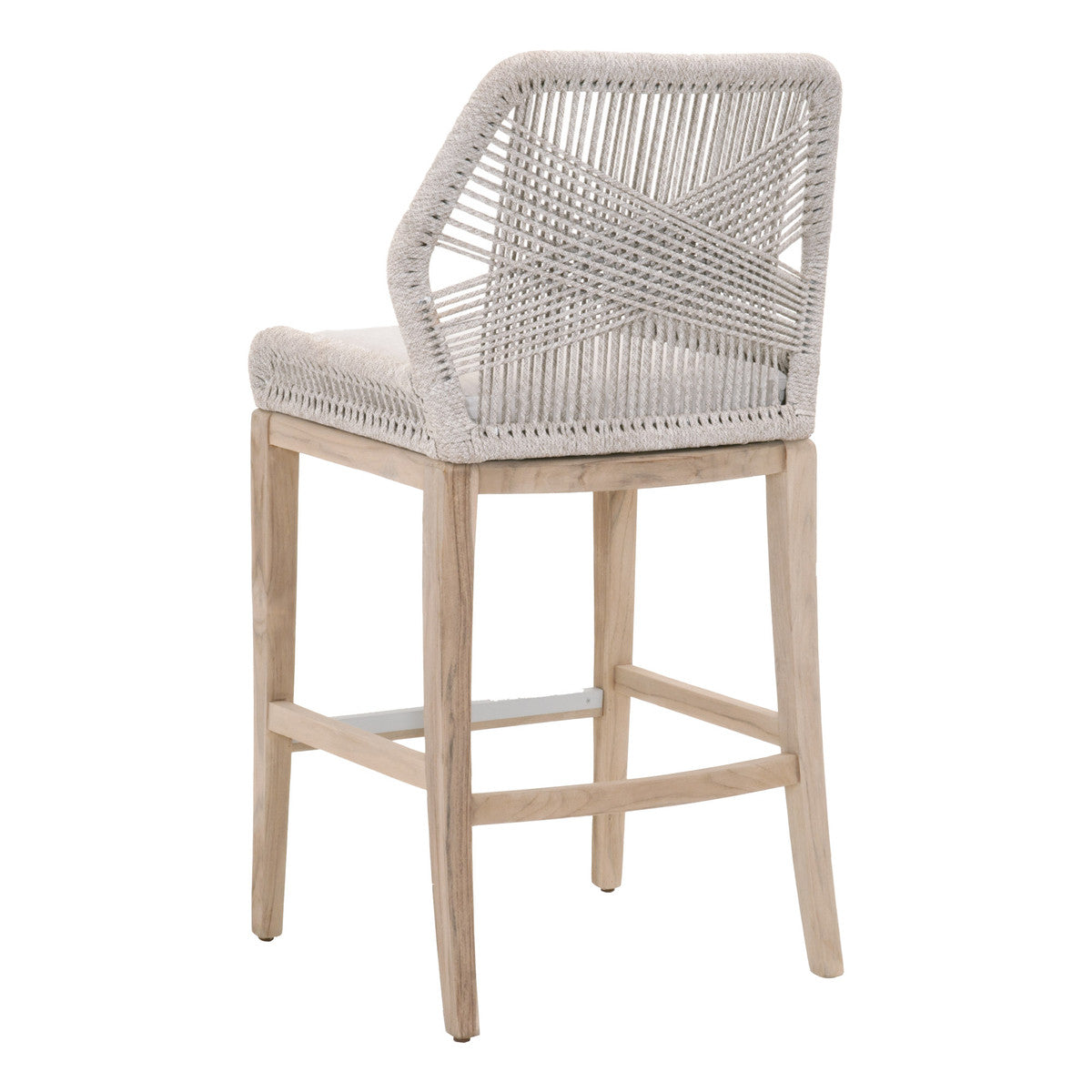 Loom Outdoor Bar Stools Taupe & White