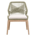 Loom Outdoor Armless Dining Chairs Moss - Outdoor Teak - - Greathouse