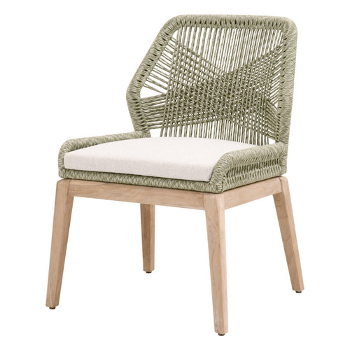 Loom Outdoor Armless Dining Chairs Moss - Outdoor Teak - - Greathouse