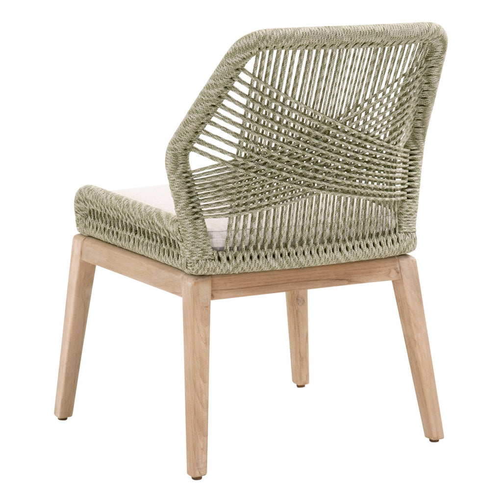 Loom Outdoor Armless Dining Chairs Moss - Outdoor Teak - - Greathouse