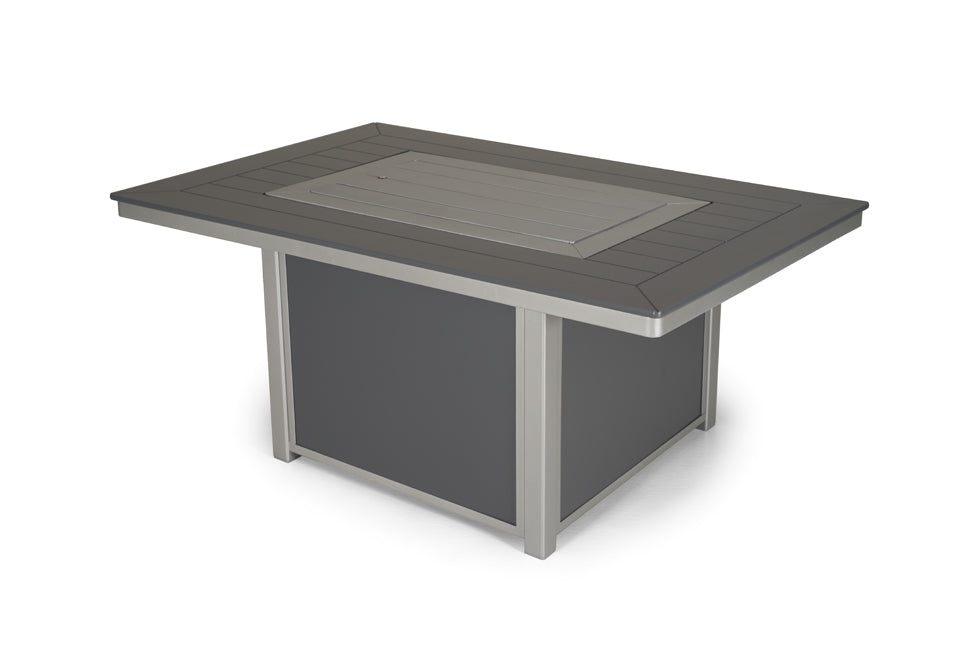 54" Rectangular MGP Fire Table - Marine Grade Polymer - - Greathouse