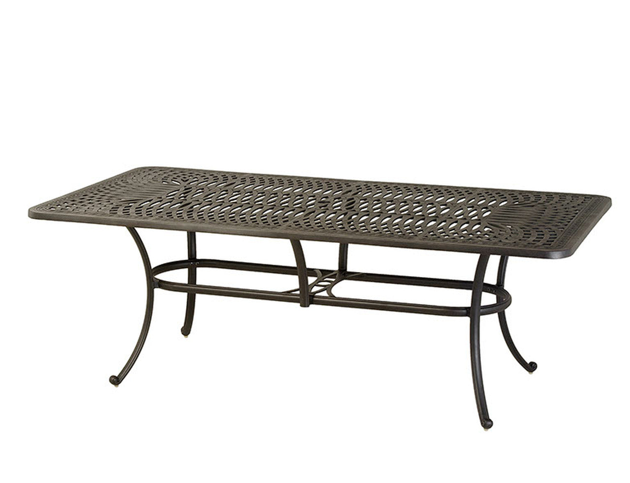 Mayfair 42 x 84" Oval Dining Table - Aluminum - - Greathouse