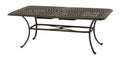 Mayfair 42 x 76" Rectangular Extension Dining Table - Aluminum - - Greathouse