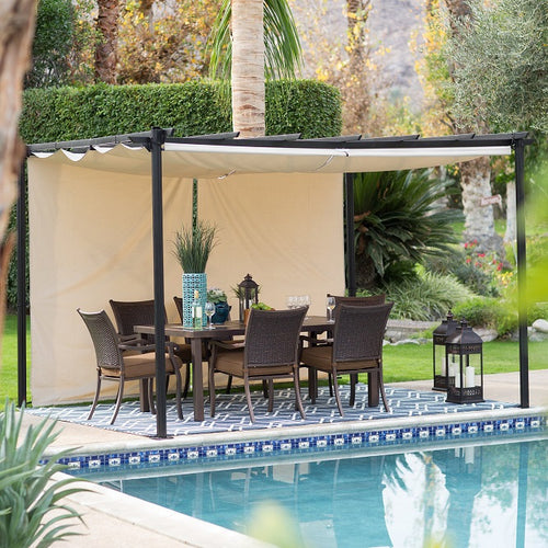 Moselle Pergola - Beige - Outdoor Accessories - - Greathouse