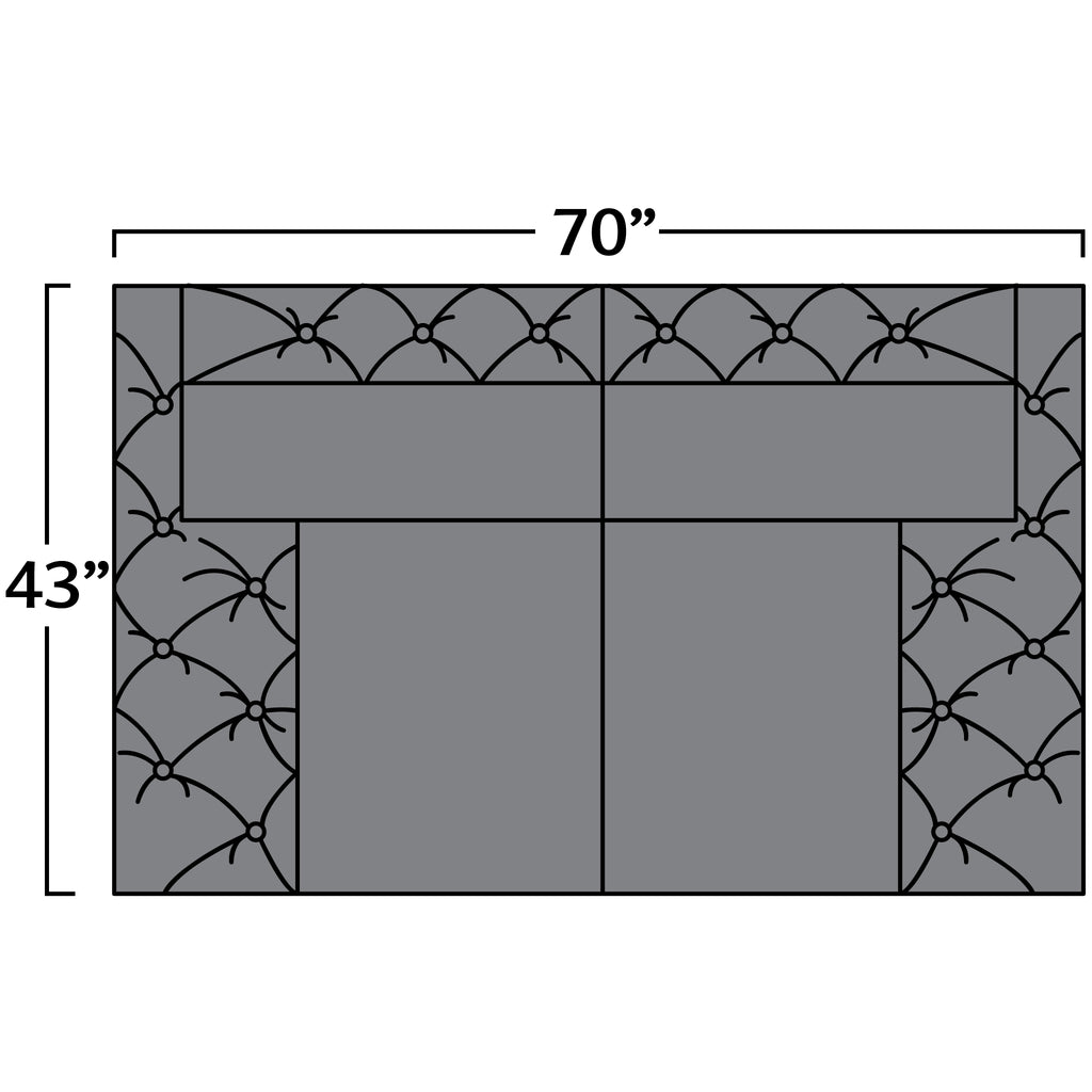 Palace Leather Sofa Love Seat