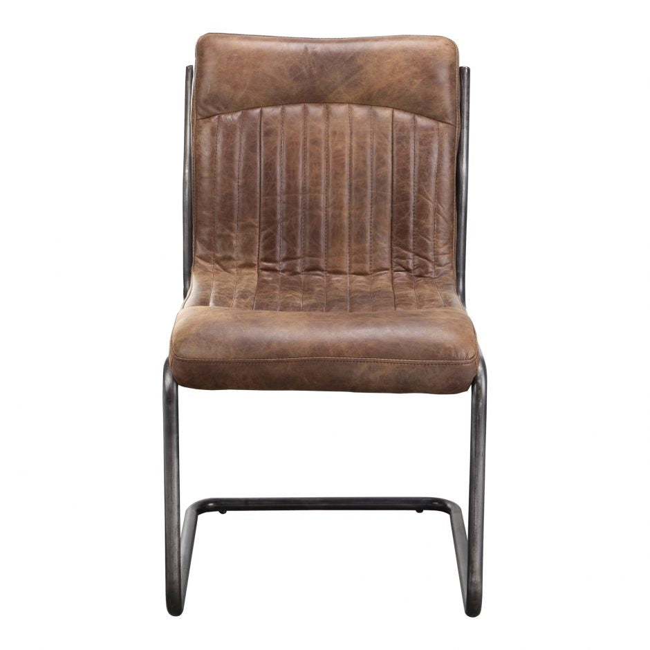 Pair of ANSEL DINING CHAIRs LIGHT BROWN - Dining Chairs - - Greathouse