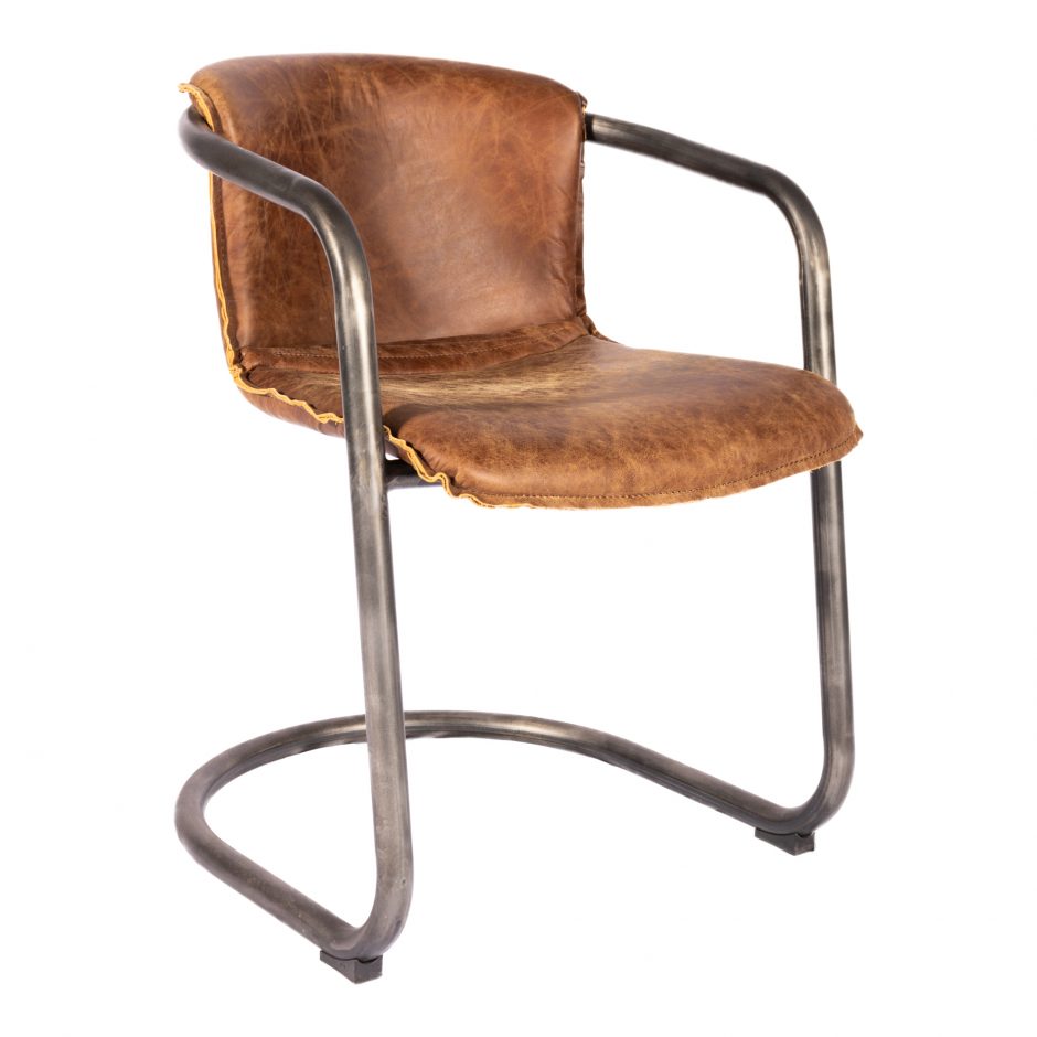 Pair of BENEDICT DINING CHAIRs LIGHT BROWN - Dining Chairs - - Greathouse