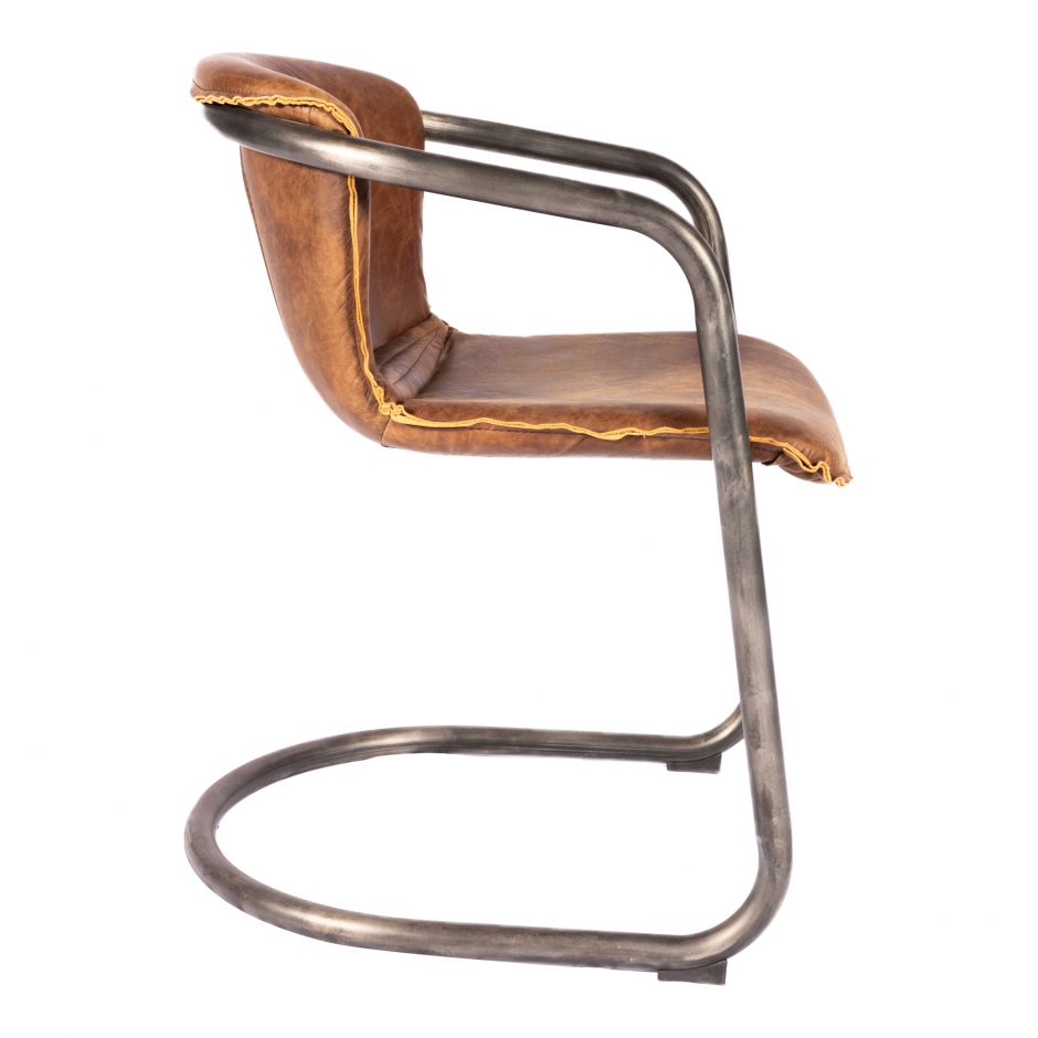 Pair of BENEDICT DINING CHAIRs LIGHT BROWN - Dining Chairs - - Greathouse