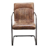 Pair of ANSEL ARM CHAIRs LIGHT BROWN