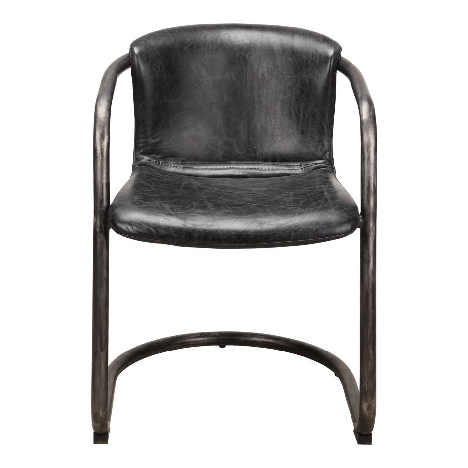 Pair of FREEMAN DINING CHAIRs ANTIQUE BLACK - Dining Chairs - - Greathouse