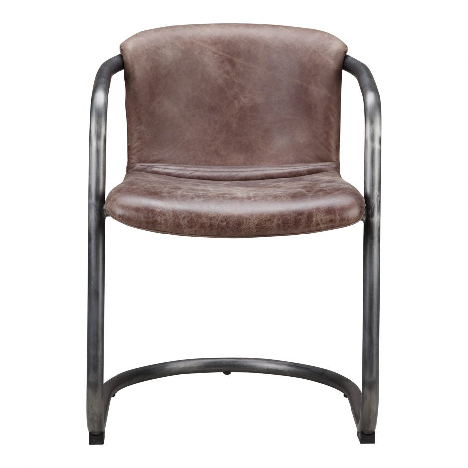 Pair of FREEMAN DINING CHAIRs LIGHT BROWN - Dining Chairs - - Greathouse