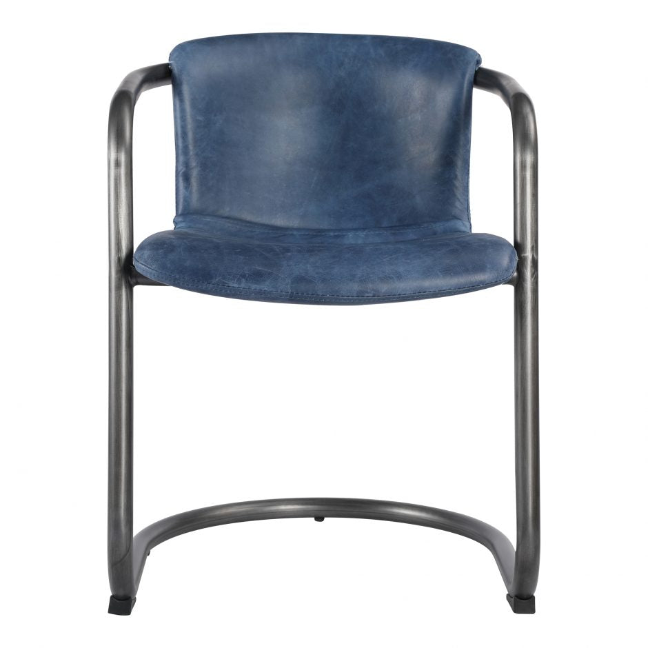 Pair of FREEMAN DINING CHAIRs BLUE - Dining Chairs - - Greathouse