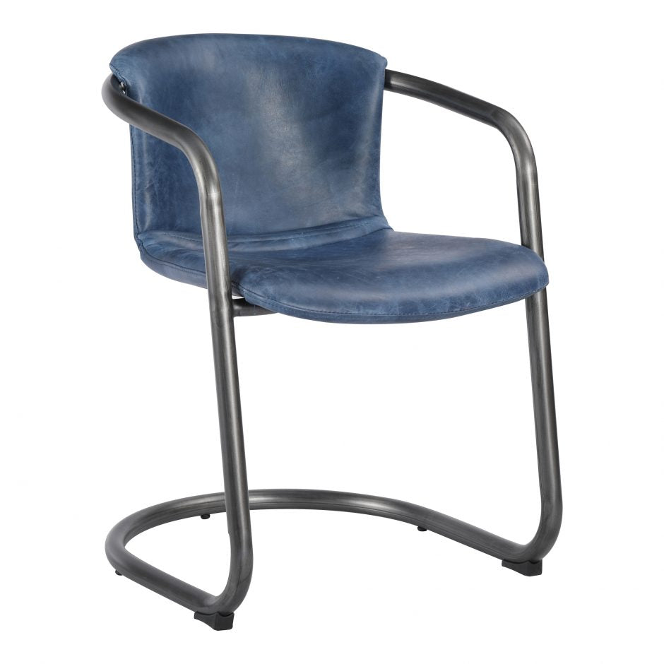 Pair of FREEMAN DINING CHAIRs BLUE - Dining Chairs - - Greathouse