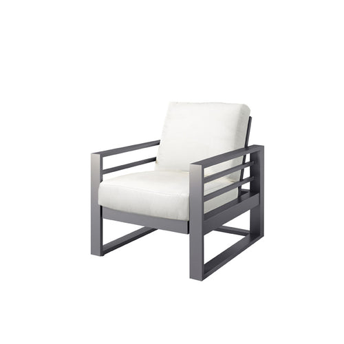 Palermo Club Chair - Graphite - Aluminum - - Greathouse