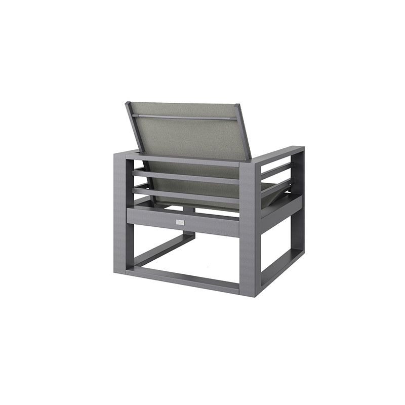Palermo Sling Club Chair - Graphite