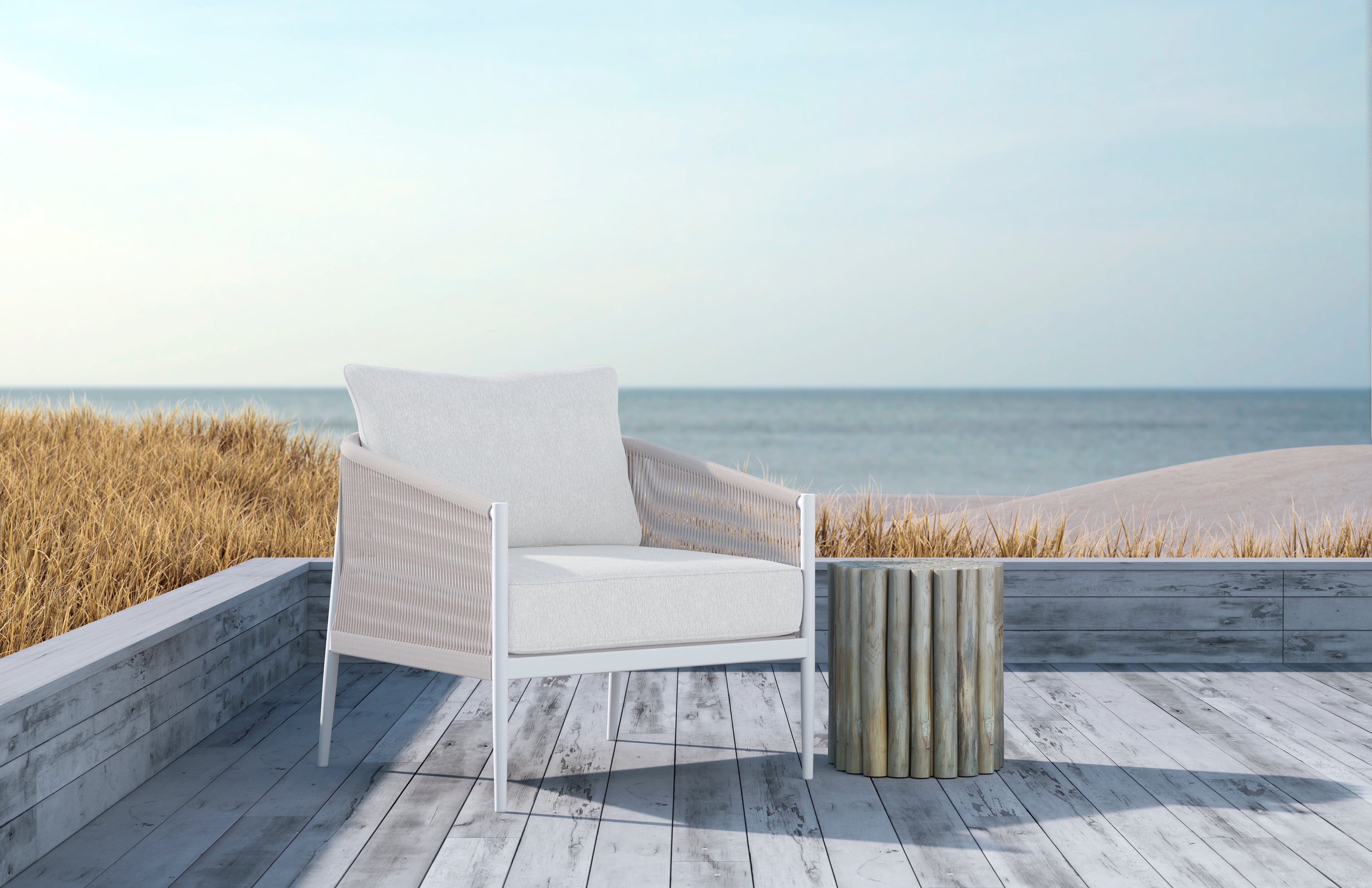 AZ Catalina Club Chair - White