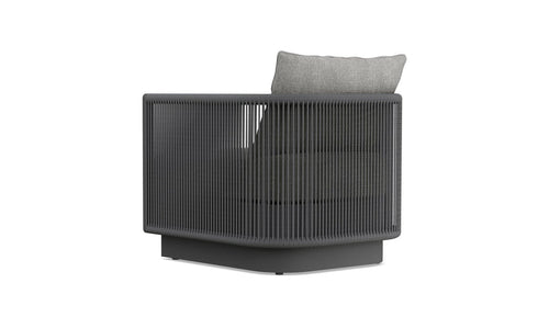 Porto Club Chair - Charcoal - Aluminum - - Greathouse