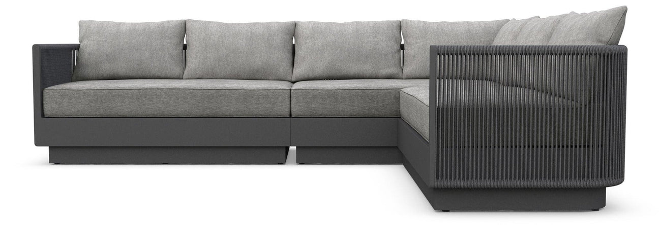 Porto 3 Piece Sectional - Charcoal