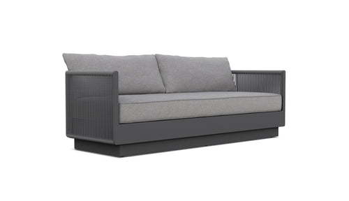 Porto Sofa - Charcoal - Aluminum - - Greathouse