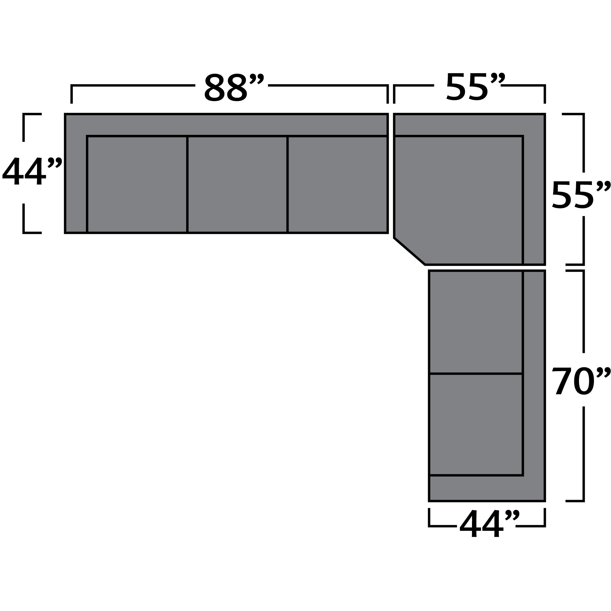 Republic Sectional - Sectional - - Greathouse