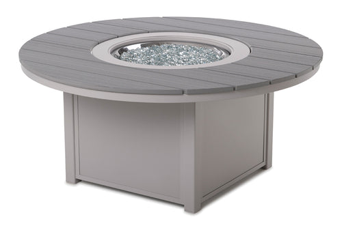 Rustic 54" Round MGP Fire Table - Marine Grade Polymer - - Greathouse