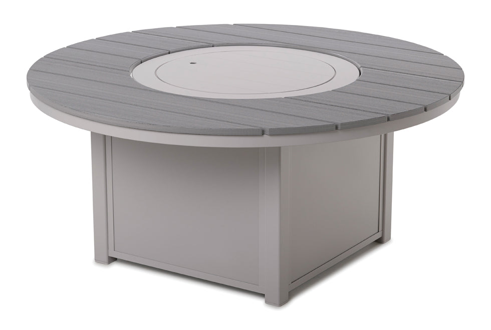 Rustic 54" Round MGP Fire Table - Marine Grade Polymer - - Greathouse
