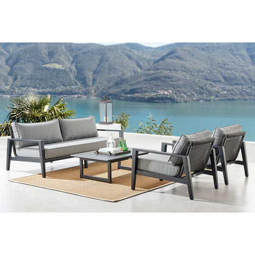Cayman 4 Pce Patio Set - Aluminum - - Greathouse