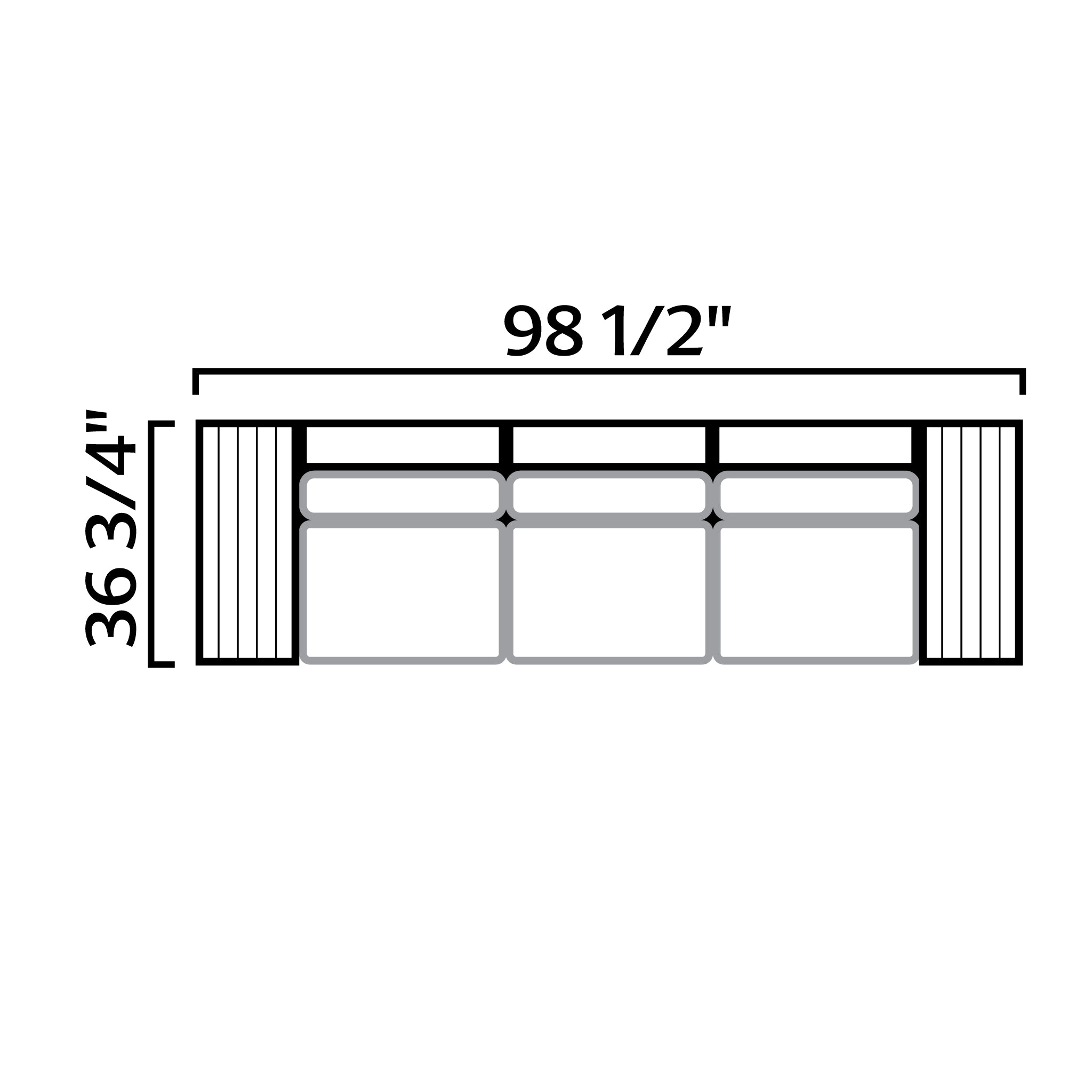 Stevie Sofa Loveseat with End Tables