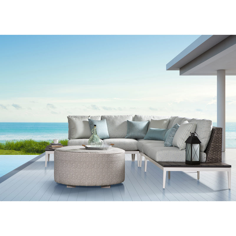 Stevie Sectional Options with End Tables - Aluminum - - Greathouse