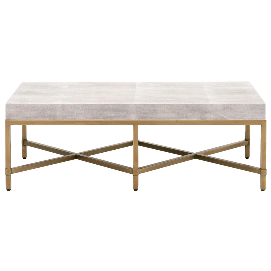 Strand White Shagreen Coffee Table