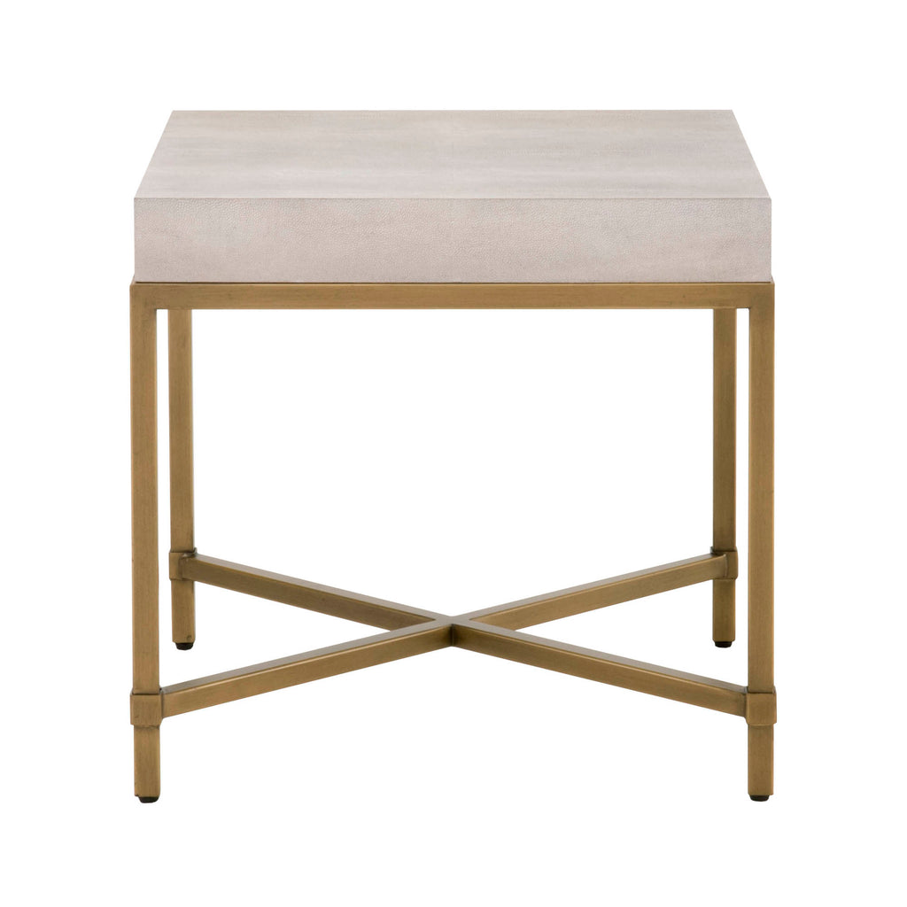 Strand White End Table
