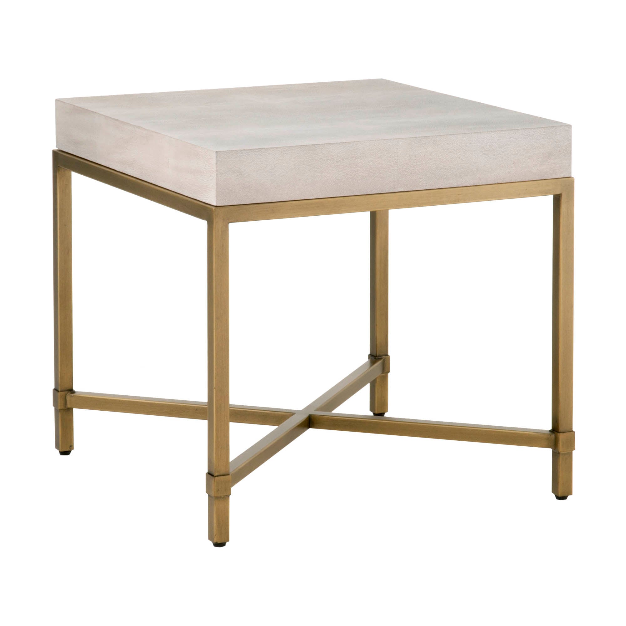 Strand White End Table