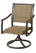 Stratford Sling Swivel Dining Chair - SOLD IN PAIRS - Aluminum - - Greathouse