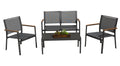 Tekka 4 Pce Seating Set - Outdoor Wicker - - Greathouse