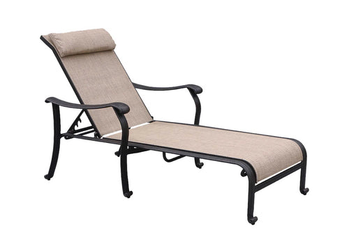 Trinity Chaise Lounge - Aluminum - - Greathouse