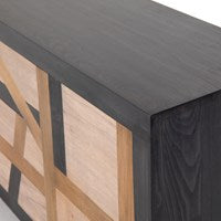 KALU SIDEBOARD-BLACK WASH/WHITE WASH