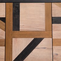 KALU SIDEBOARD-BLACK WASH/WHITE WASH