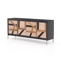 KALU SIDEBOARD-BLACK WASH/WHITE WASH