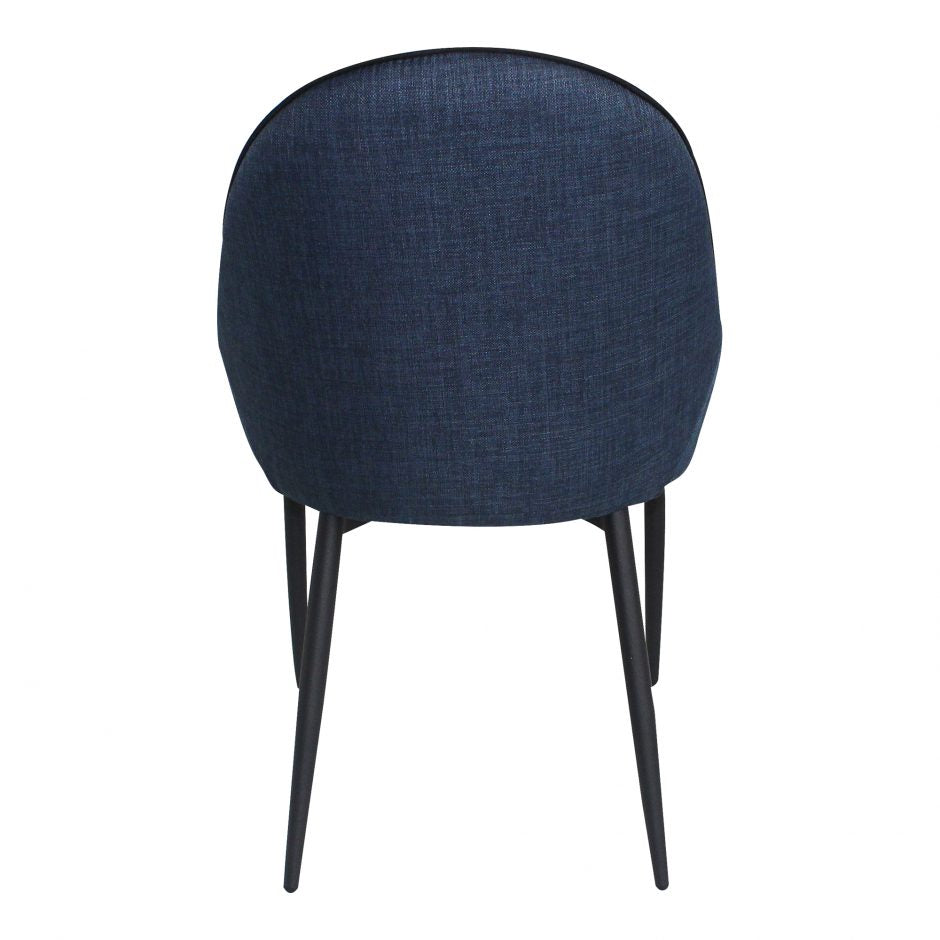 Pair of LAPIS DINING CHAIRs DARK BLUE