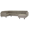 Winslow Sectional by Flores Designs! Featuring button tufted seat and back cushions