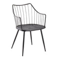 Winston Dining Chair Black Metal (sold in pairs)
