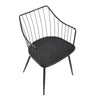 Winston Dining Chair Black Metal (sold in pairs)