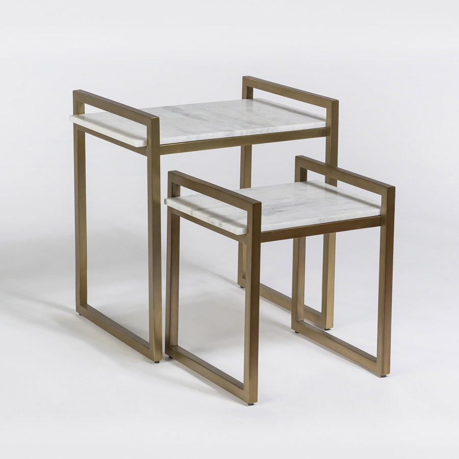 Santa Barbara Gold Nesting Table