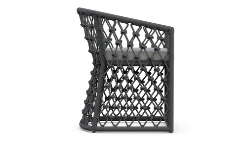 Amelia Outdoor Dining Chair - Charcoal - Outdoor Dining Chairs - - Greathouse