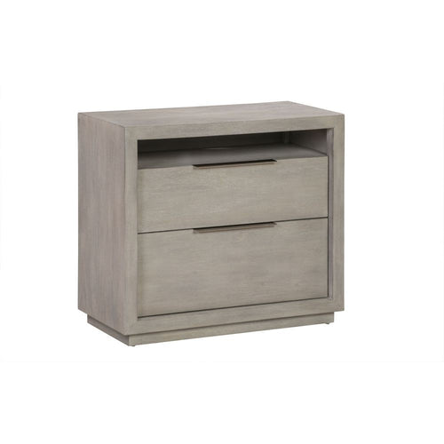 Oxford 2 Drawer Nightstand - Gray - Nightstands - - Greathouse