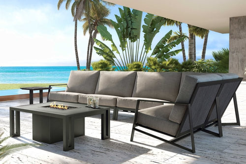 Prism 5 Piece Sectional - Aluminum - - Greathouse